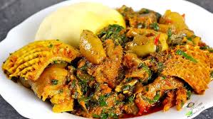 Cooking Efo Riro & Pounded Yam